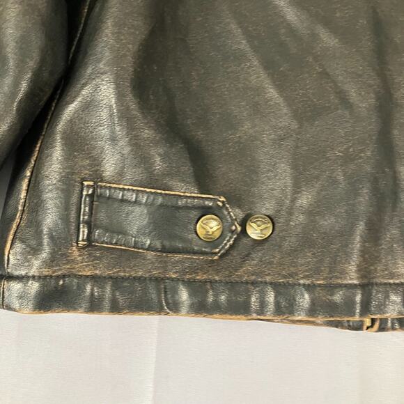 Hawke & Co Outfitter Women’s Faux Leather Jacket Black Size 14/16 XL Moto Biker - Picture 11 of 13